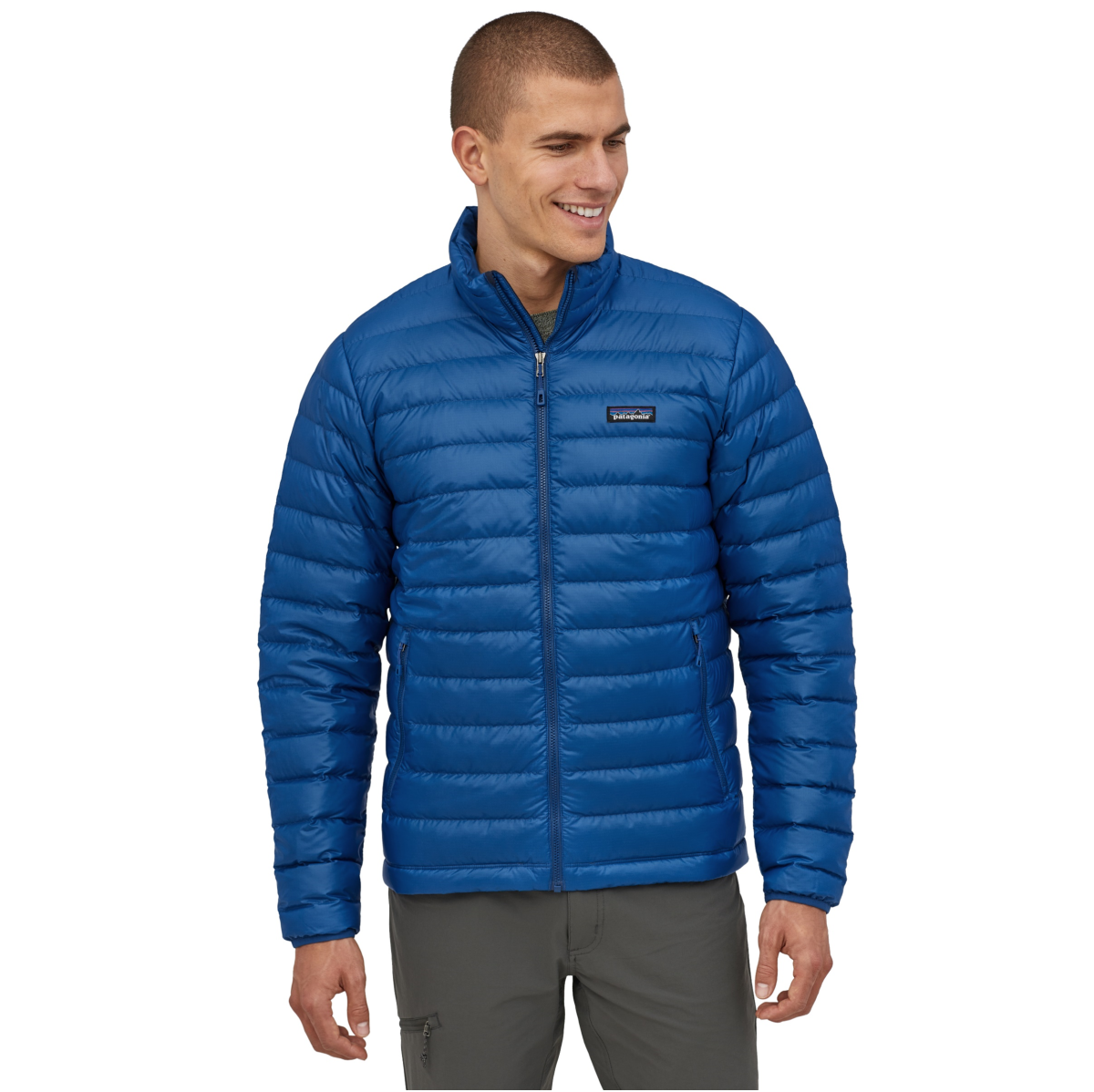 Parka Pluma Down Sweater Jacket Hombre Azul - Imagen 3