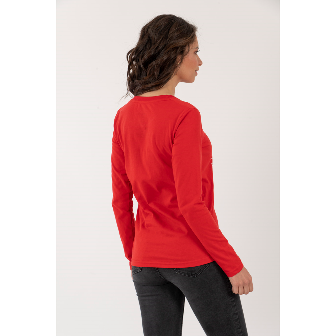 Polera Mujer Coordenadas Roja - Imagen 6