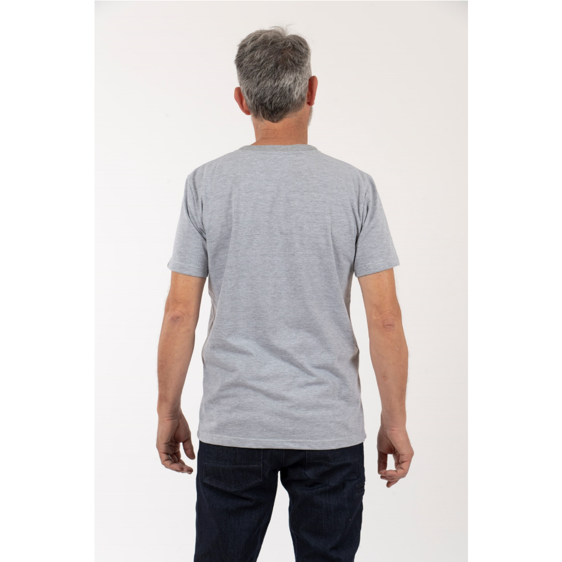 Polera Hombre Logo Circular Gris - Imagen 5