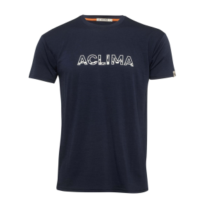 Polera Hombre Lightwool Classic Tee Logo 140  – Azul