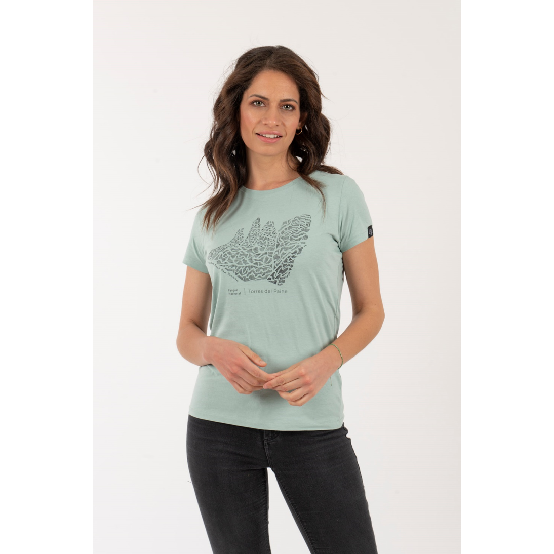 Polera Torres del Paine Mujer – Verde - Imagen 3