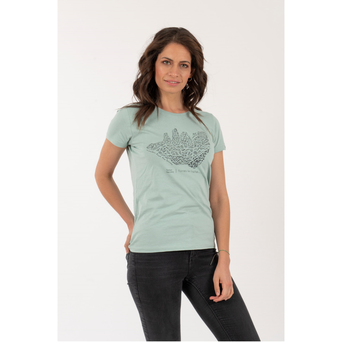 Polera Torres del Paine Mujer – Verde - Imagen 4