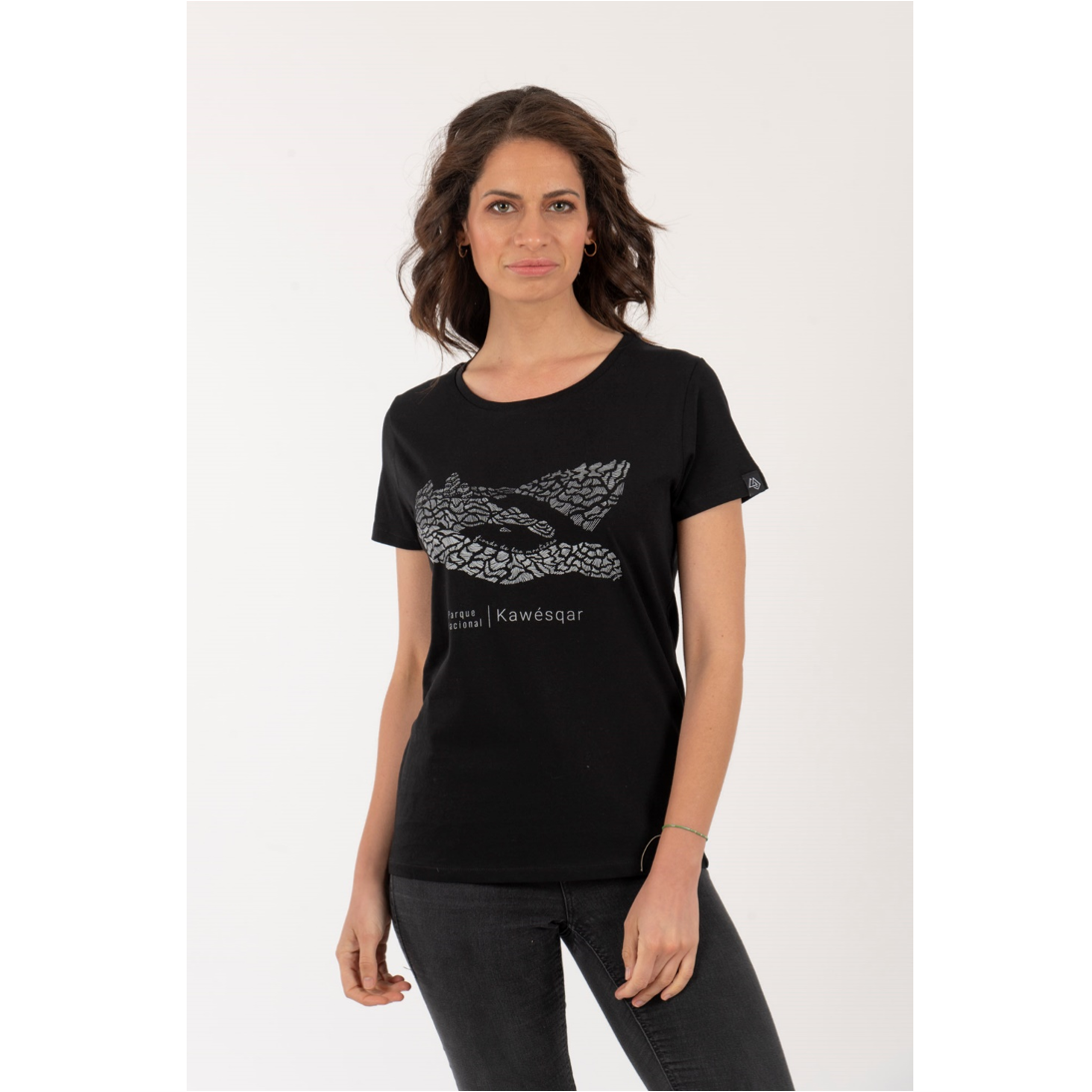 Polera Parque Kawesqar Mujer – Negro - Imagen 4