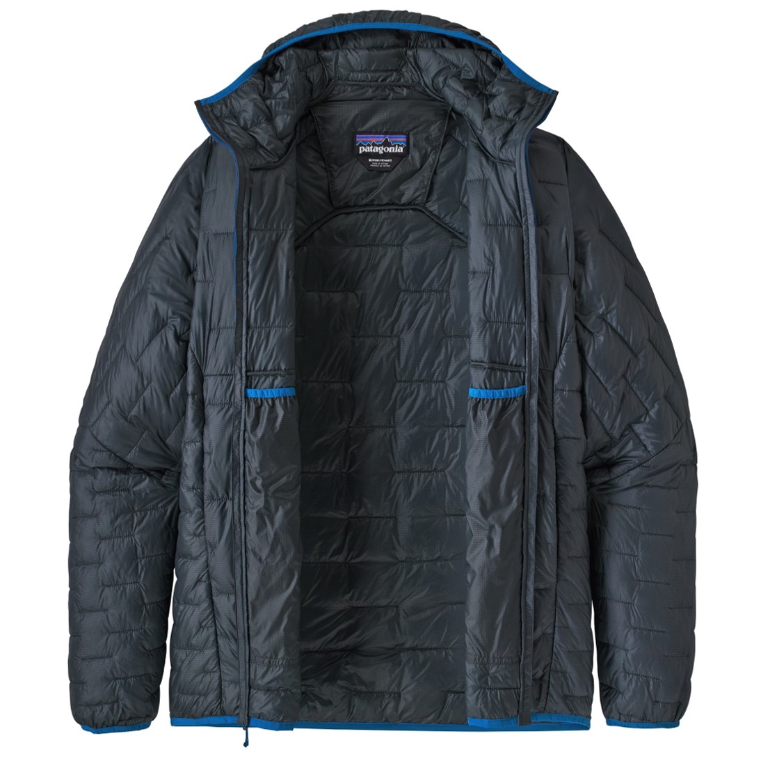 Parka Sintética Micro Puff Hoody Hombre Azul - Imagen 3