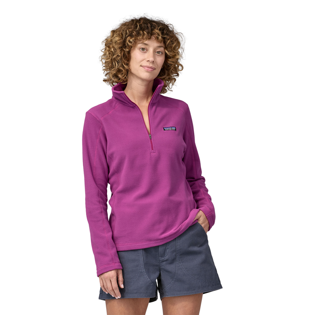 Polar Micro-D® Mujer 1/4 cierre – Rosado - Imagen 4