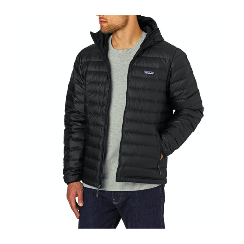 Parka Pluma Down Sweater Hoody Hombre Negro - Imagen 4