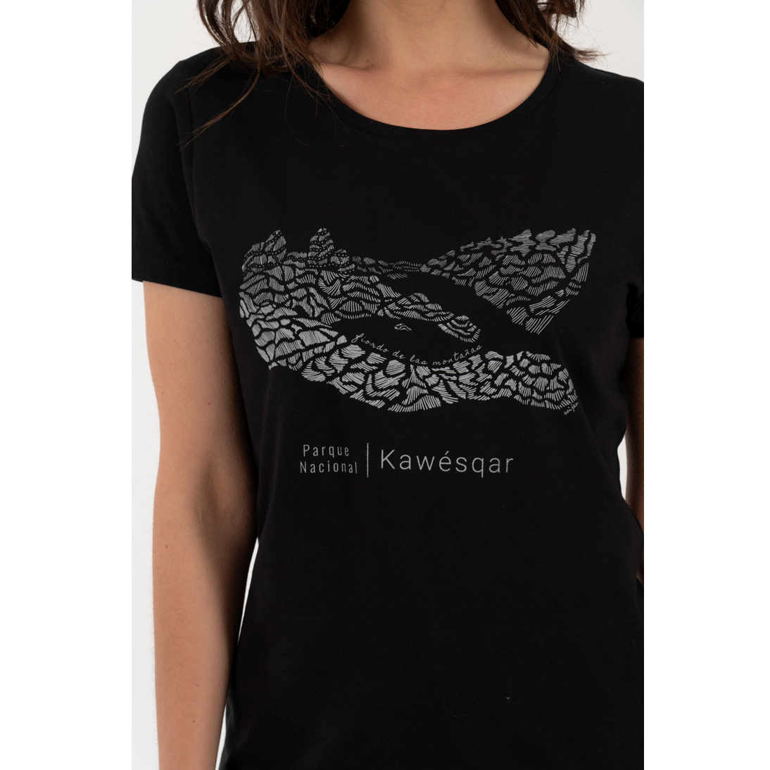 Polera Parque Kawesqar Mujer – Negro - Imagen 6