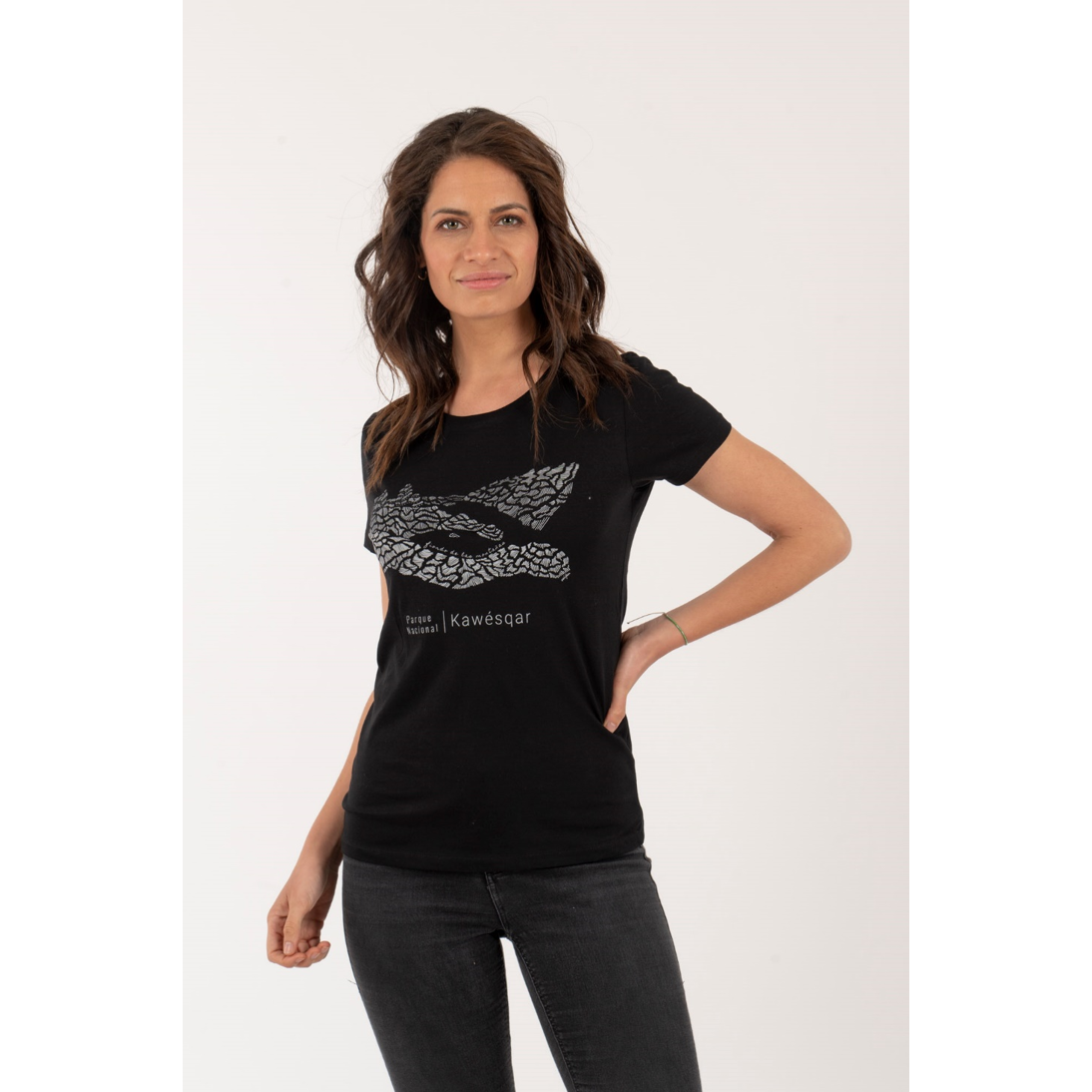 Polera Parque Kawesqar Mujer – Negro - Imagen 2