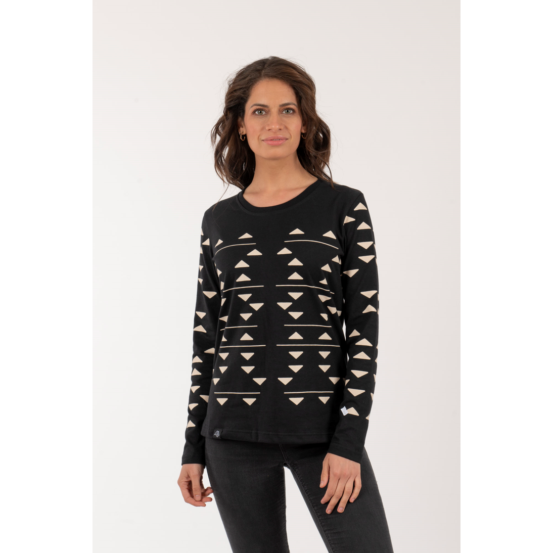 Polera Triangulos Mujer – Negro