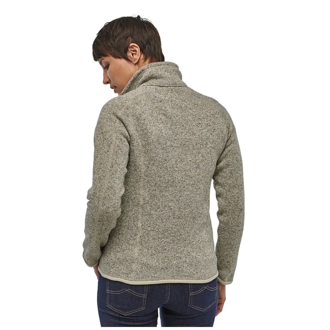 Polar Better Sweater 1/4 Zip Mujer Beige - Imagen 4