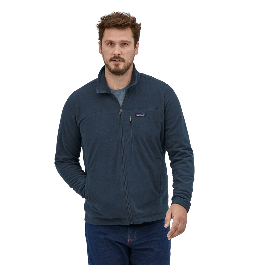 Polar de Hombre Micro D Jacket – Azul - Imagen 3