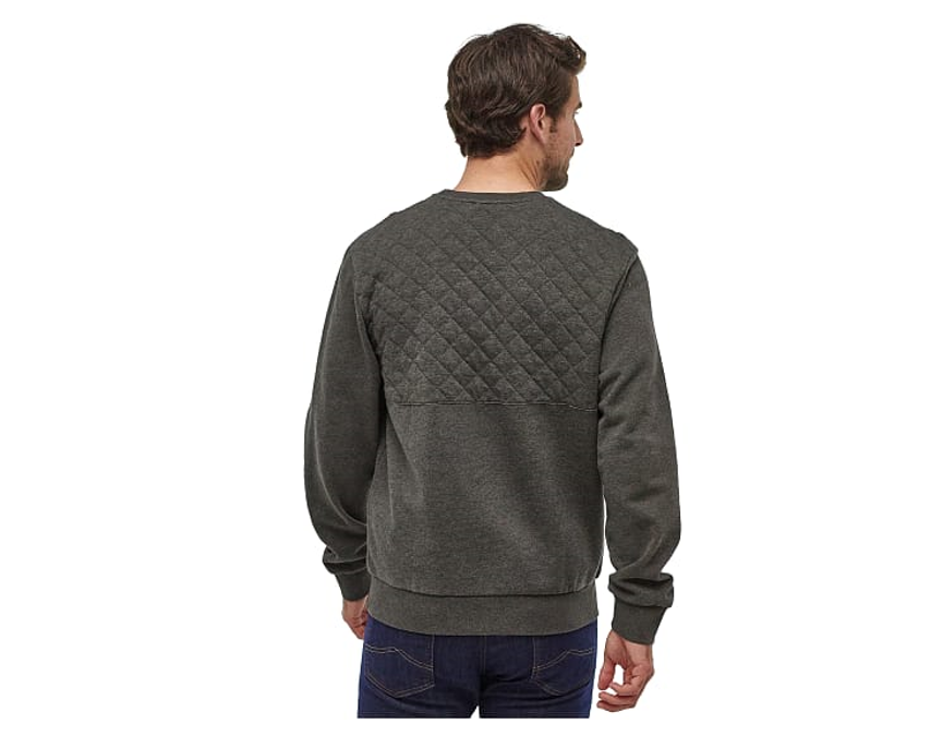 Polerón Organic Cotton Quilt Hombre Gris - Imagen 4