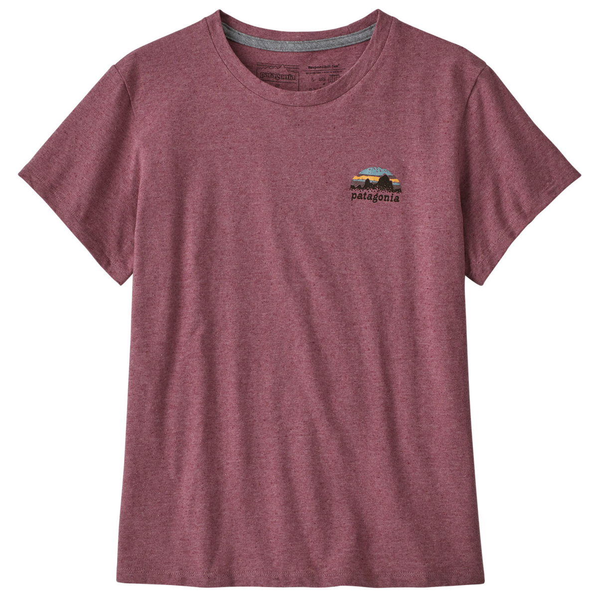 Polera Mujer Skyline Stencil Responsibili-Tee