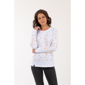 Polera Triángulos Mujer – Blanco
