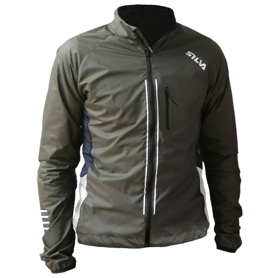 Chaqueta Running Perform Visibility Hombre Gris