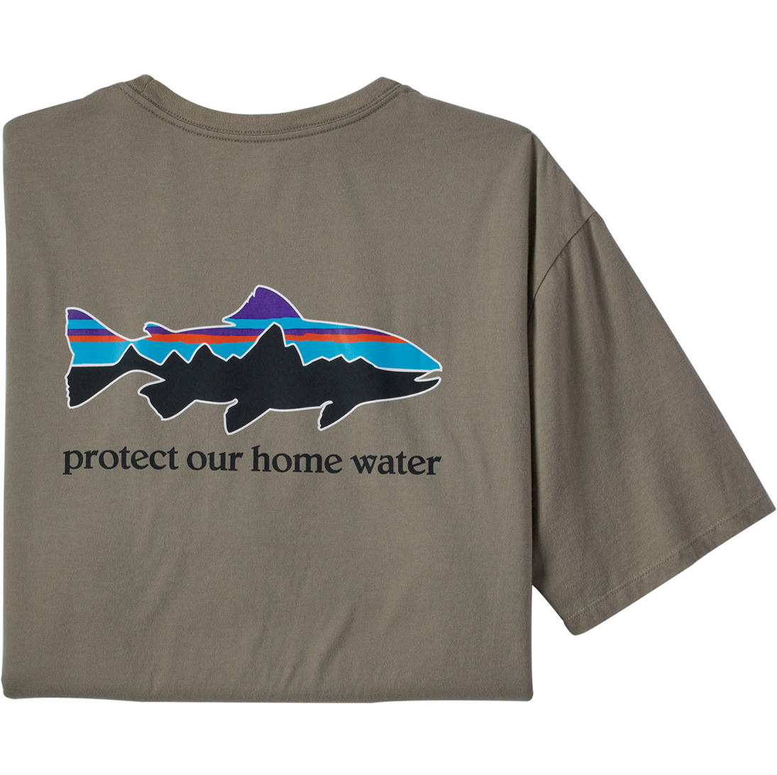 Polera Hombre Home Water Trout Organic – Verde