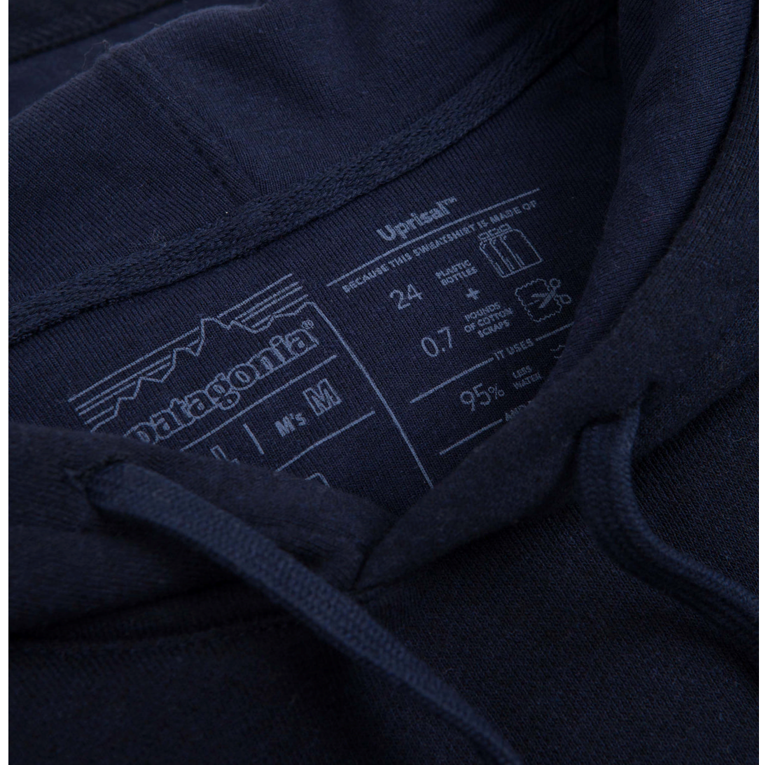Polerón P-6 Logo Uprisal Hoody Hombre Azul - Imagen 4