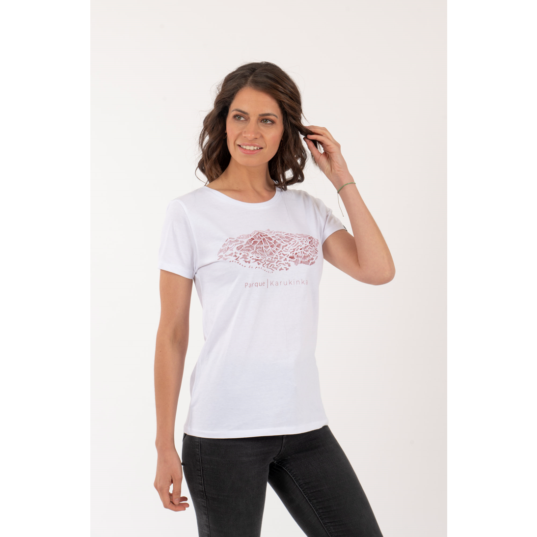 Polera Parque Karukinka Mujer – Blanco - Imagen 4