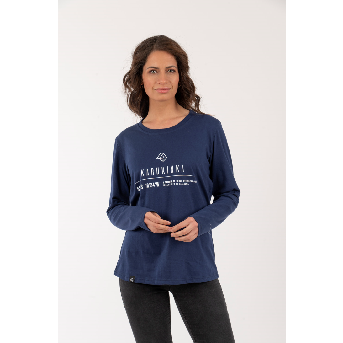 Polera Mujer Coordenadas – Azul