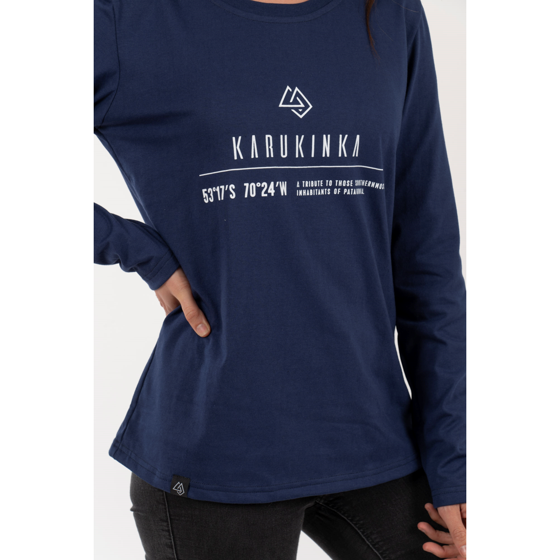 Polera Mujer Coordenadas – Azul - Imagen 4