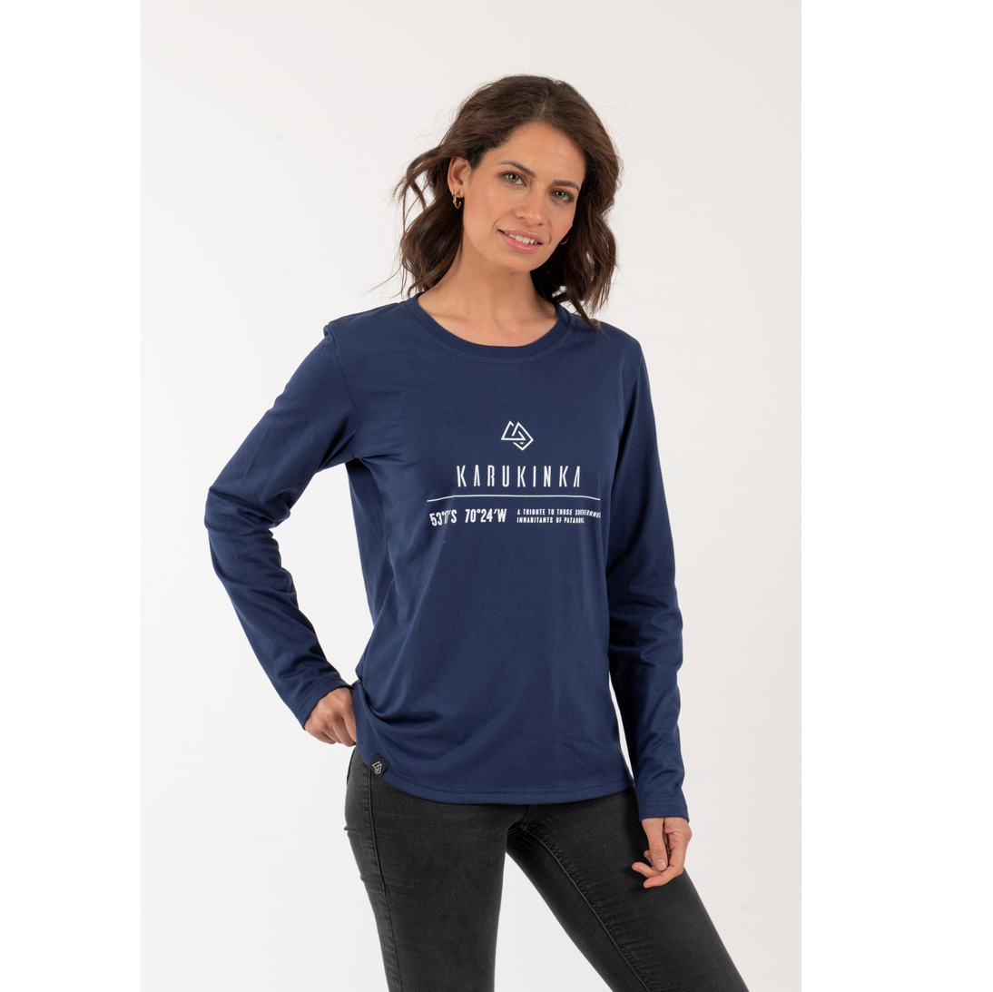 Polera Mujer Coordenadas – Azul - Imagen 5