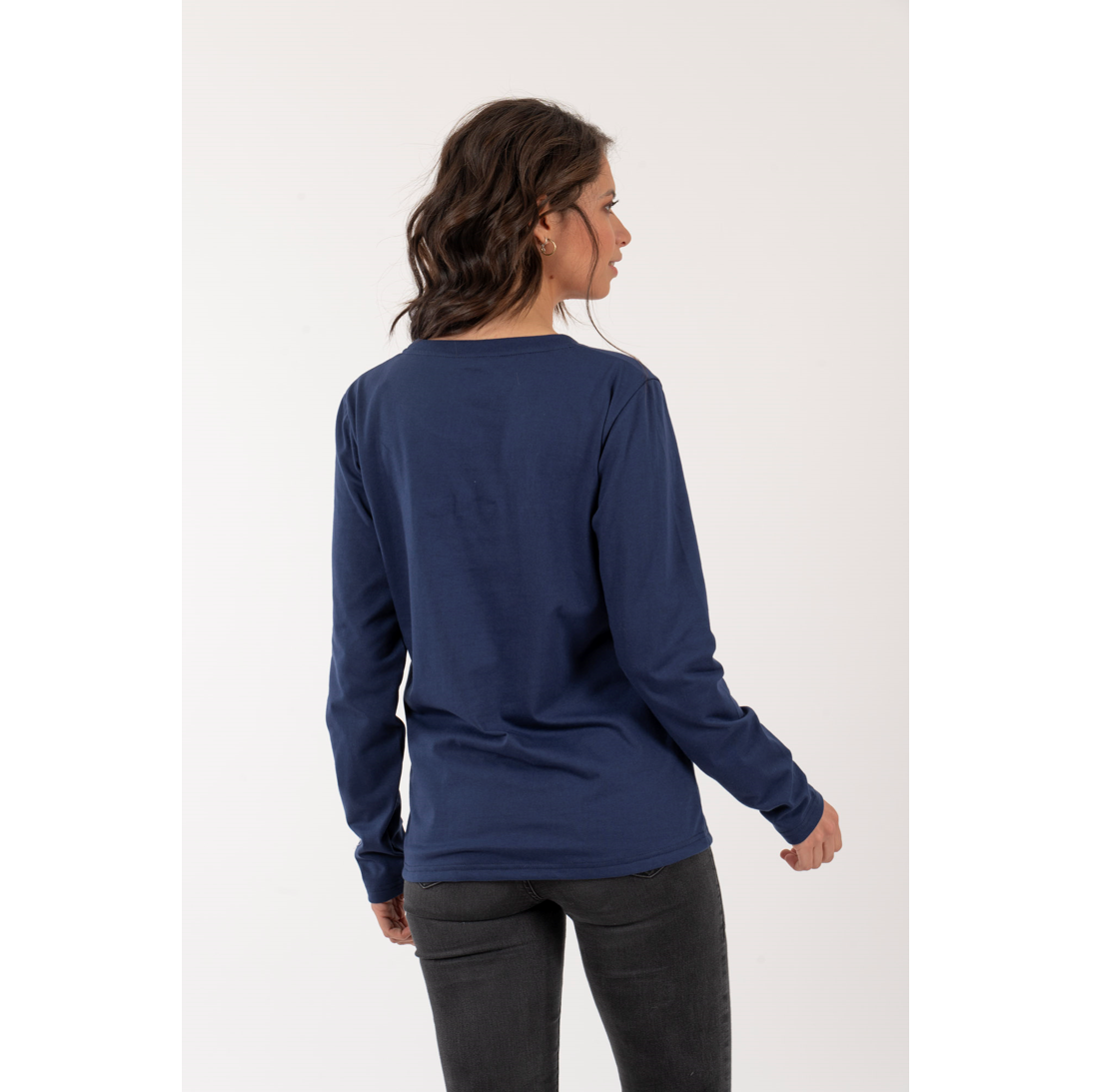Polera Mujer Coordenadas – Azul - Imagen 6