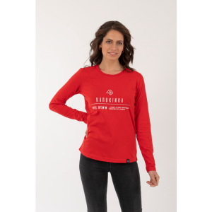 Polera Mujer Coordenadas Roja