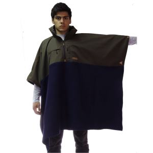 Poncho Taita Unisex Verde/Azul