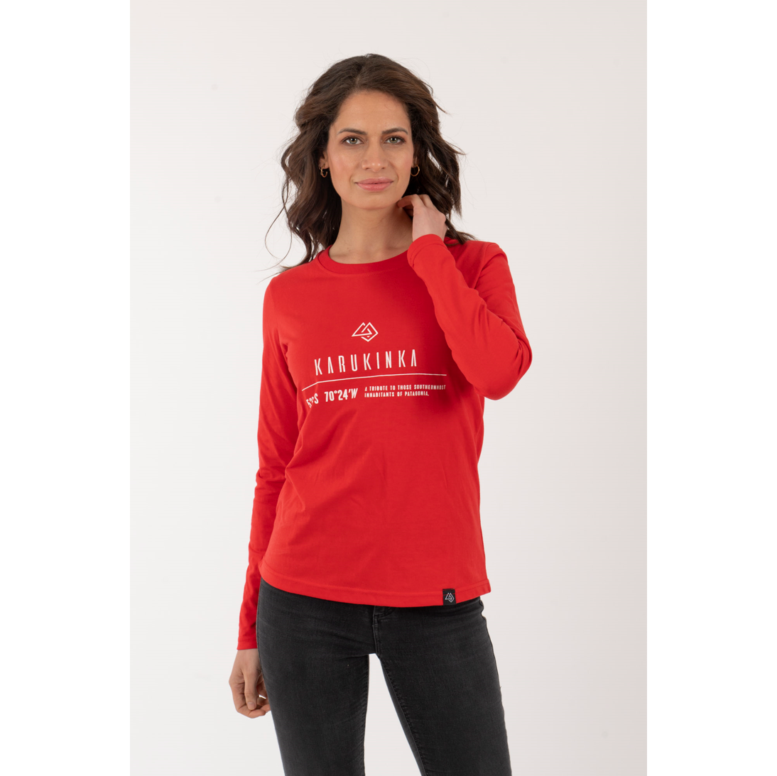 Polera Mujer Coordenadas Roja - Imagen 5