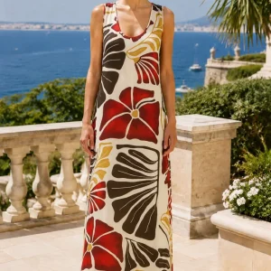 SIR. Julietta Floral Tropical Sleeveless Maxi Dress