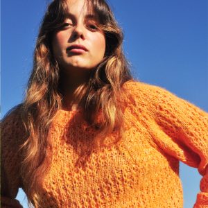 Jersey naranja calado