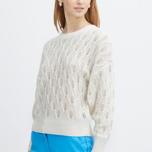 Jersey beige calado de Ichi