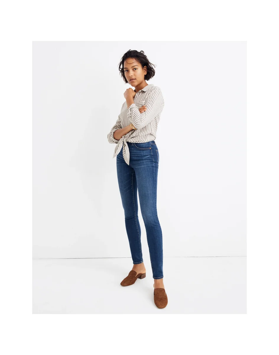 Madewell Curvy High-Rise Skinny Jeans in Hayes Wash