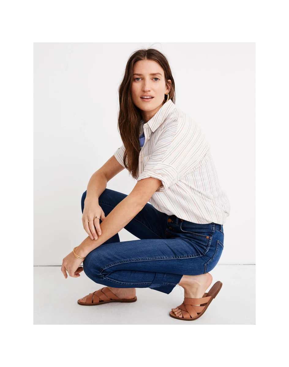 Madewell 10" High-Rise Skinny Crop Denim Jeans - Imagen 6
