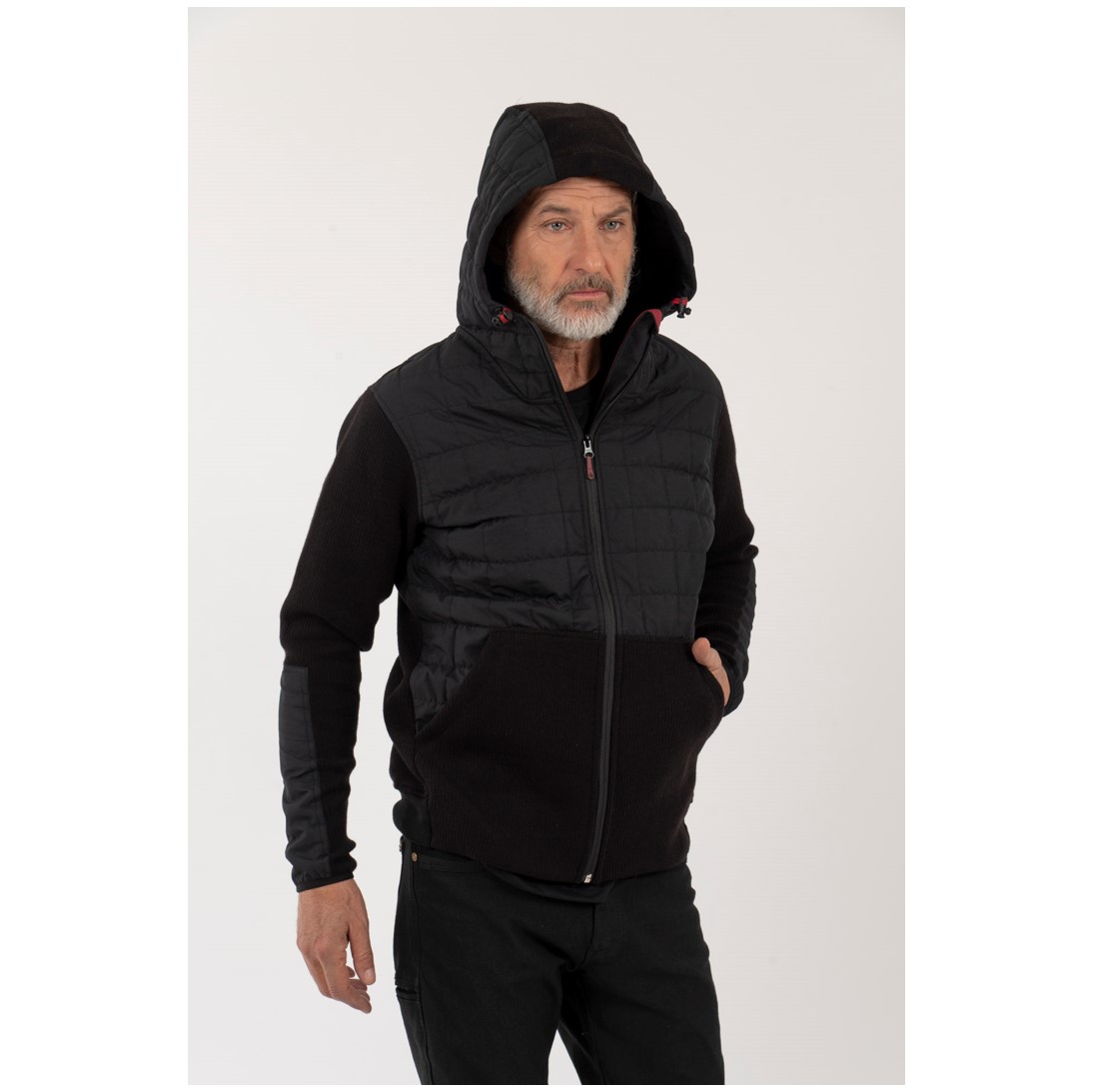 Hoddie Arroench Hombre Negro - Imagen 7