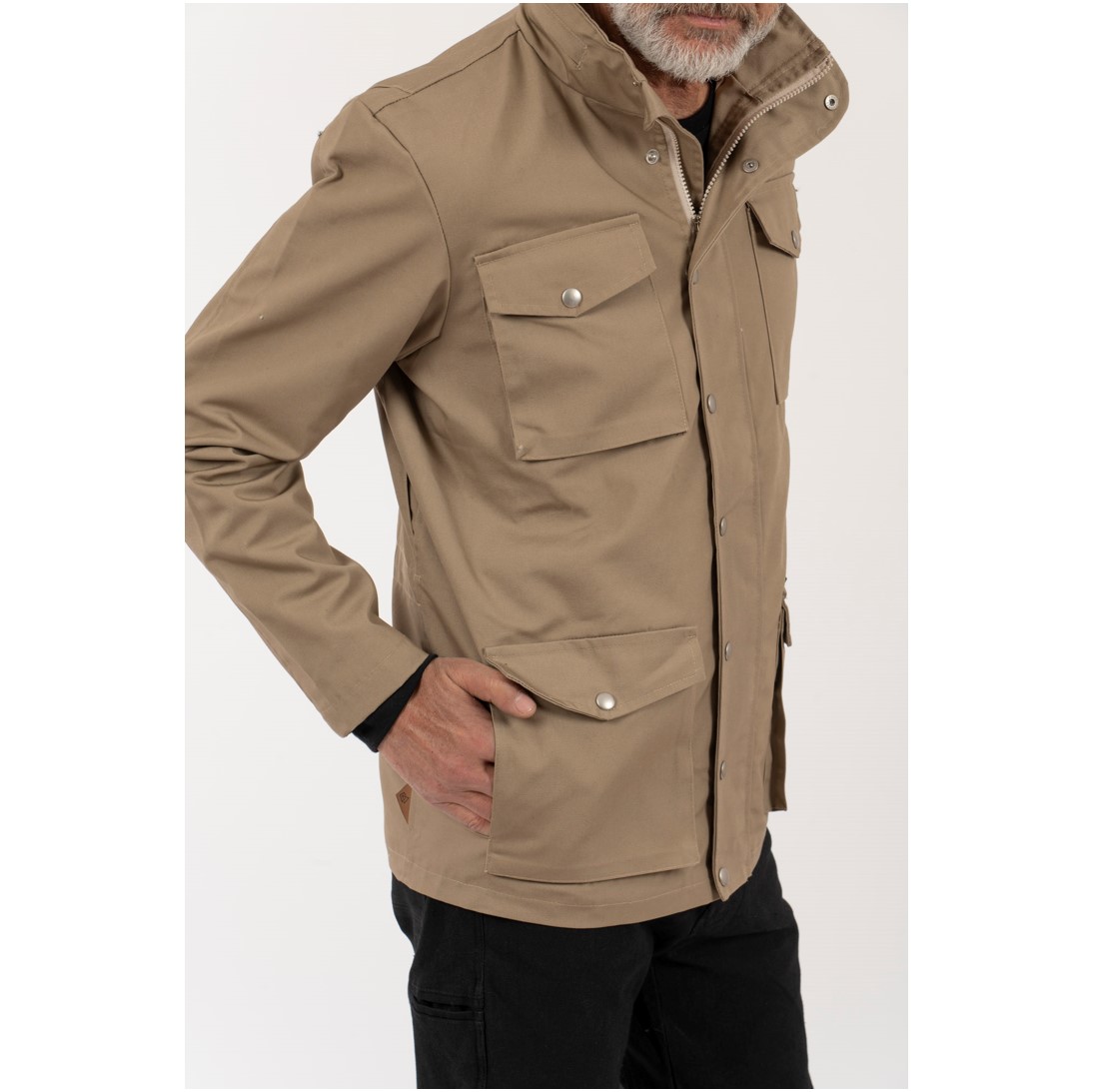 Cortaviento Hombre Canvas Horrer Beige - Imagen 4