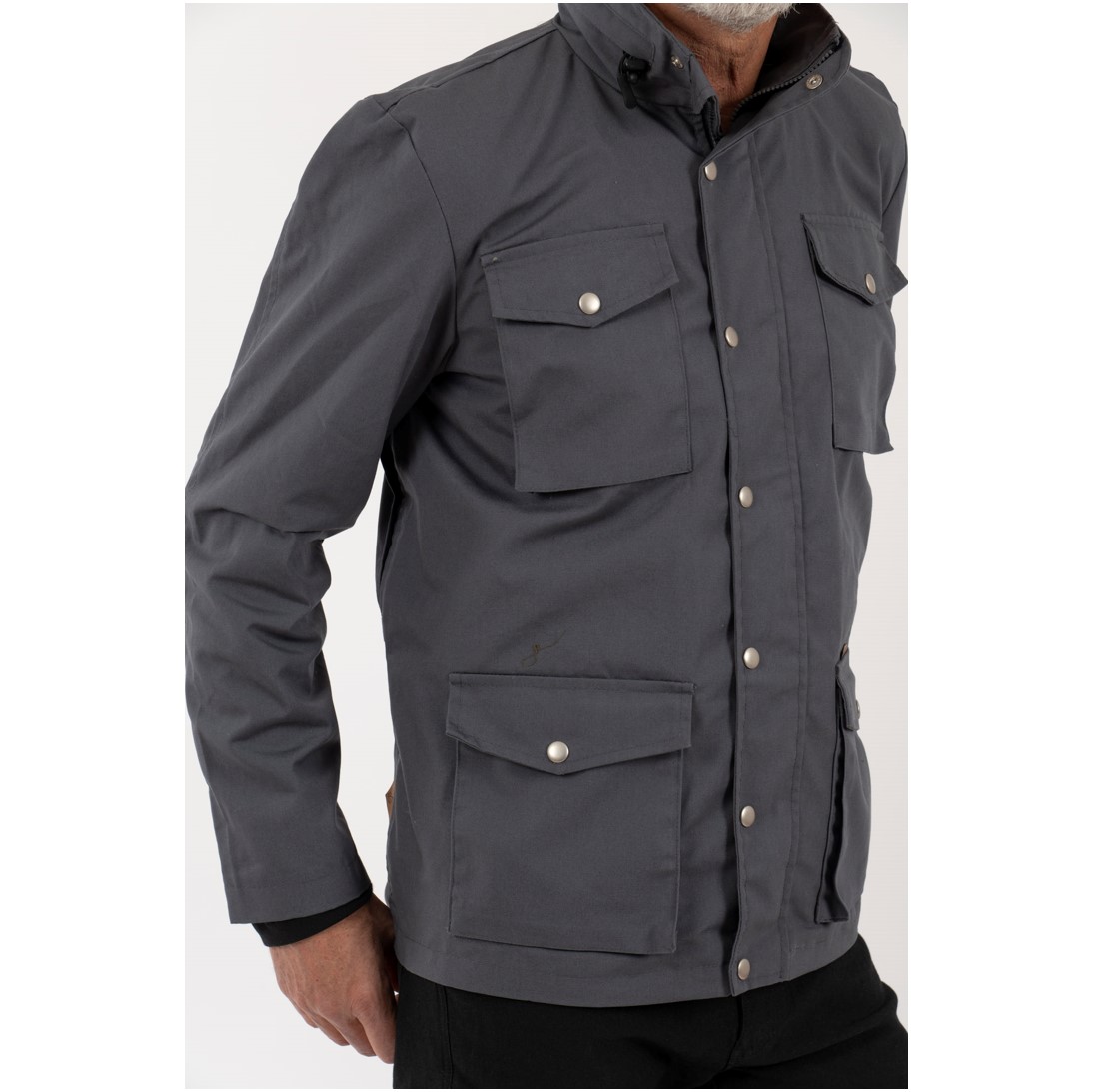 Cortaviento Hombre Canvas Horrer Gris - Imagen 4