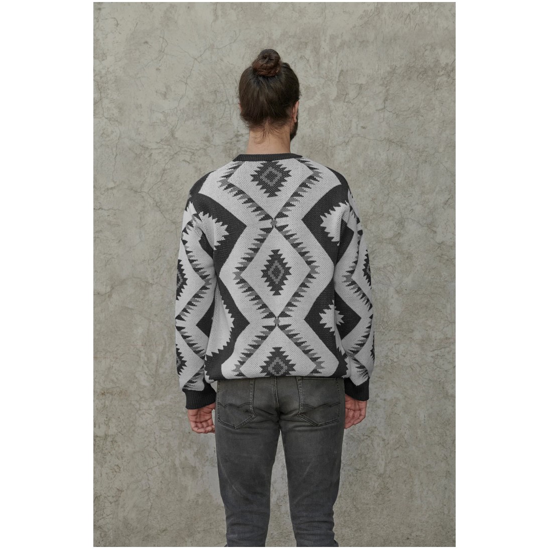 Sweater Keyaisl Hombre Gris - Imagen 3