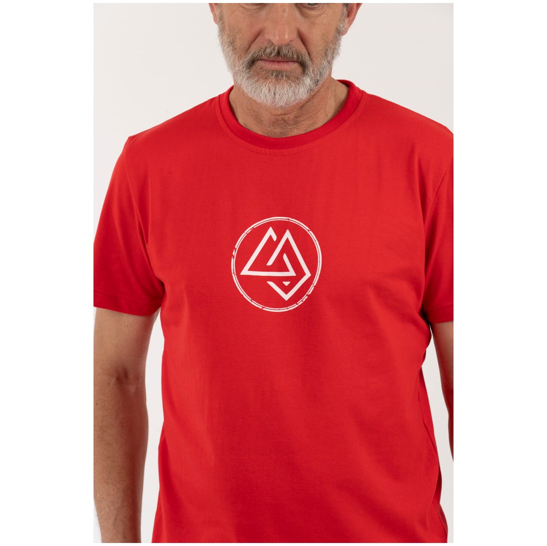 Polera Hombre Logo Circular Roja - Imagen 5