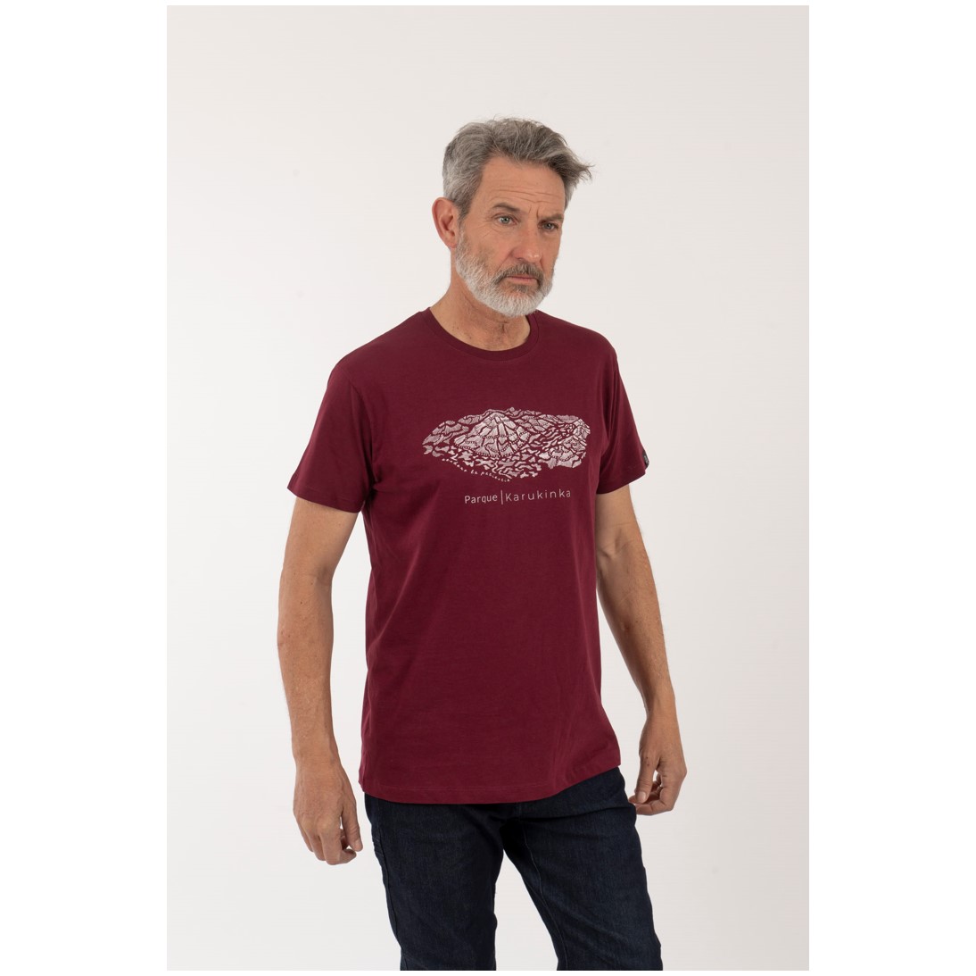 Polera Parque Karukinka Hombre – Burdeo - Imagen 4
