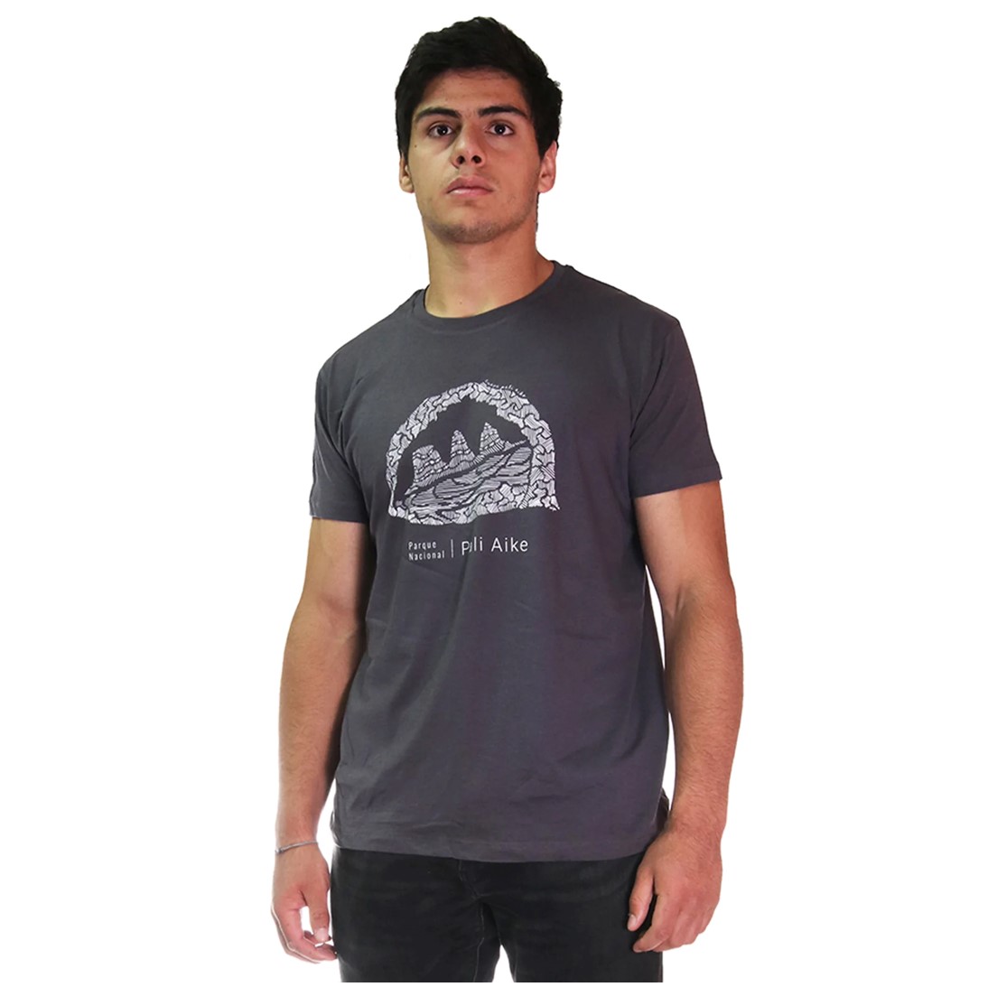 Polera Pali Aike Hombre – Gris - Imagen 2