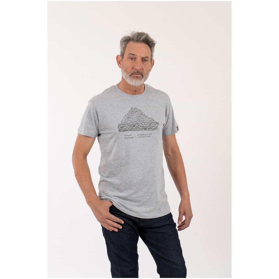 Polera Manga Corta Agostini Hombre – Gris - Imagen 3