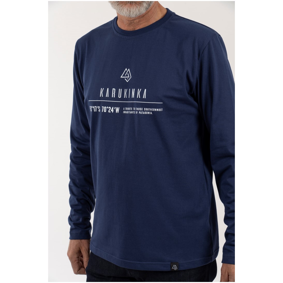 Polera Hombre Coordenadas Azul - Imagen 5