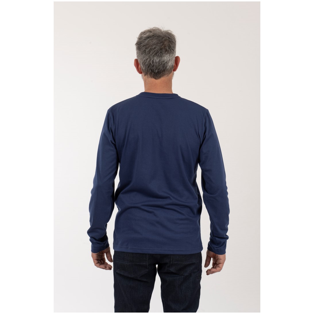Polera Hombre Coordenadas Azul - Imagen 4