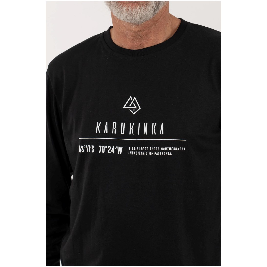 Polera Hombre Coordenadas Negra - Imagen 5