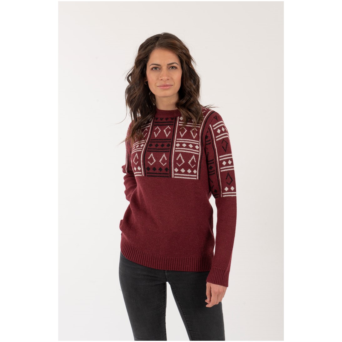 Sweater Sate Mujer Burdeo - Imagen 3