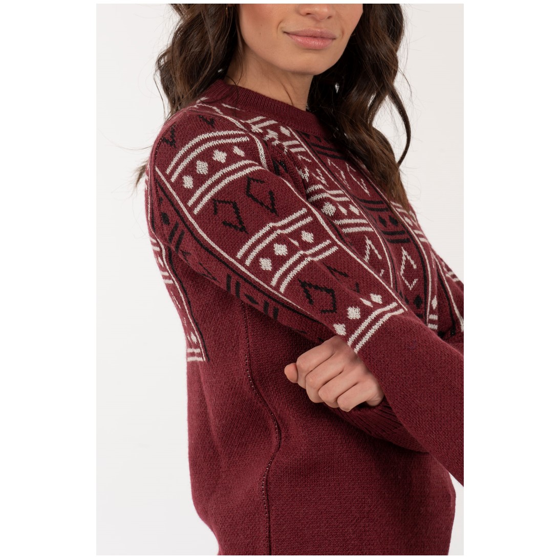 Sweater Sate Mujer Burdeo - Imagen 5