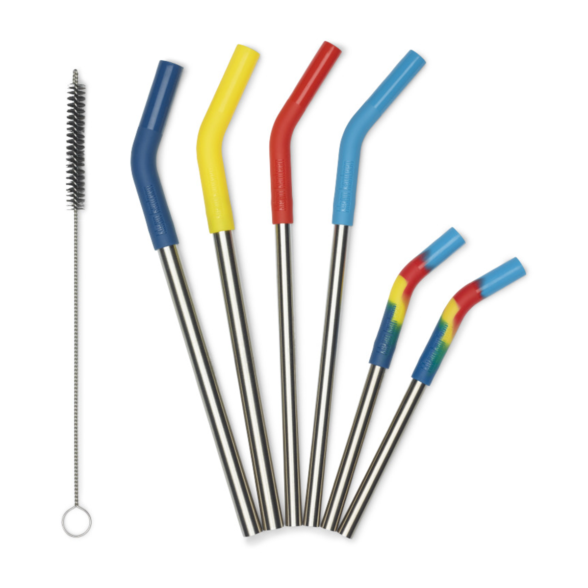 Pack de 6 Bombillas de Acero Inoxidable Multicolor - Imagen 2