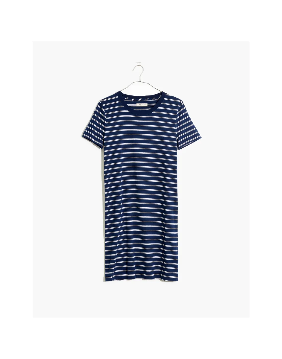 MADEWELL Navy & White Tee Dress In Epperson Stripe - Imagen 6