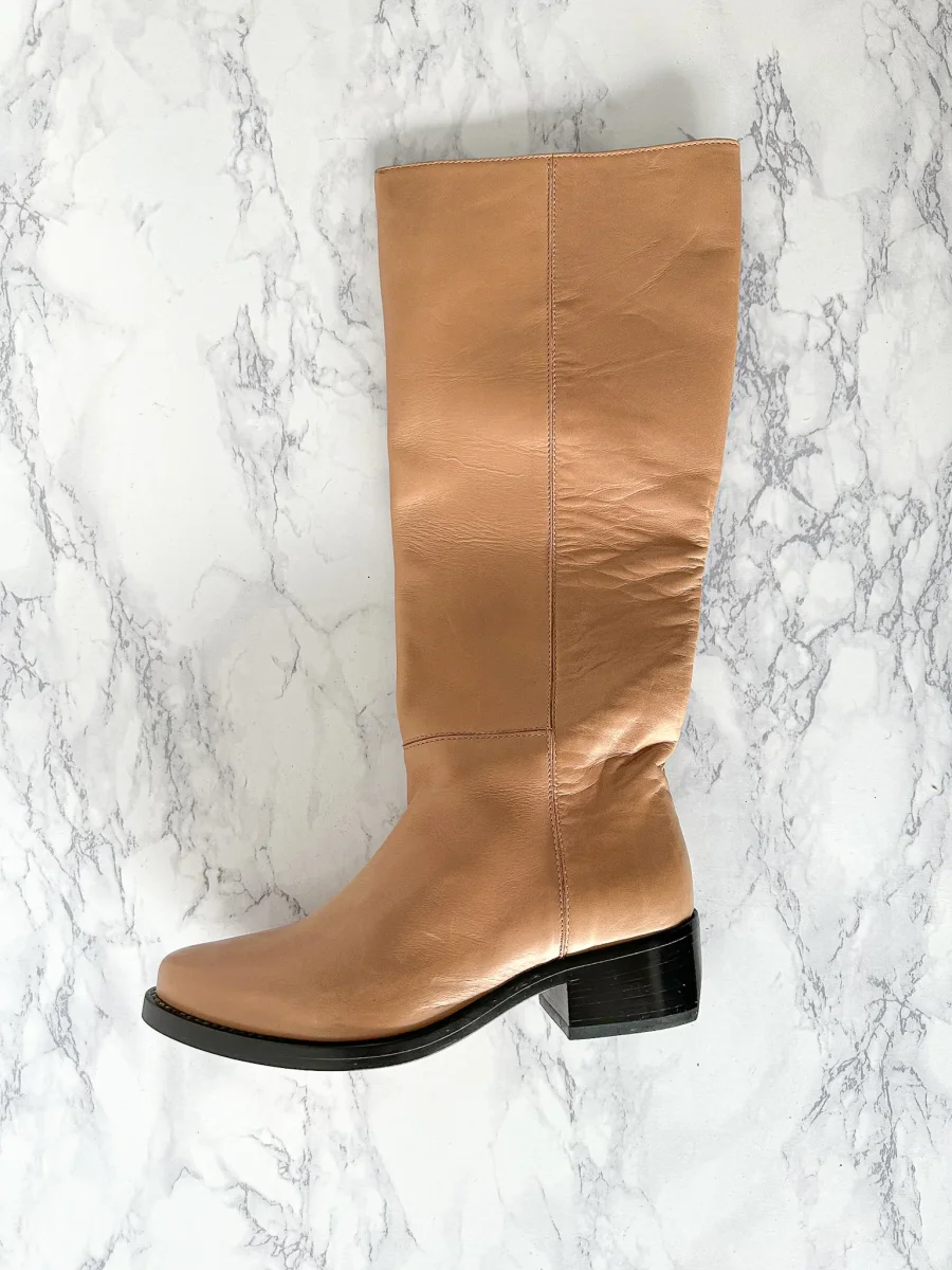 LEGRES Blush Leather Boots